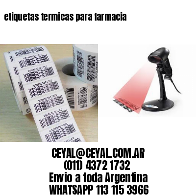 etiquetas termicas para farmacia