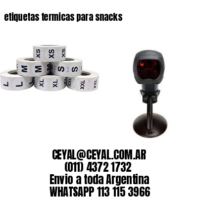 etiquetas termicas para snacks