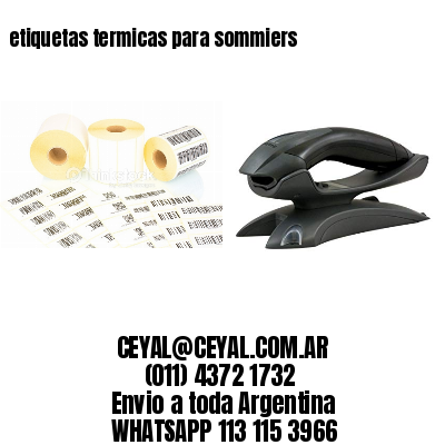 etiquetas termicas para sommiers