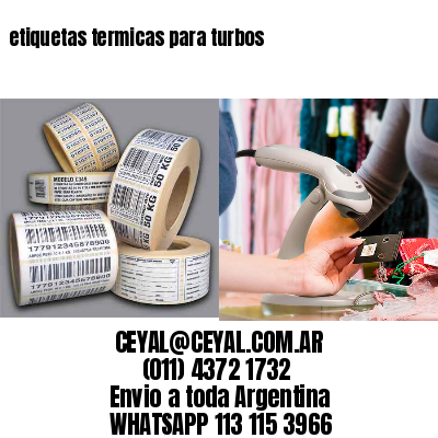 etiquetas termicas para turbos