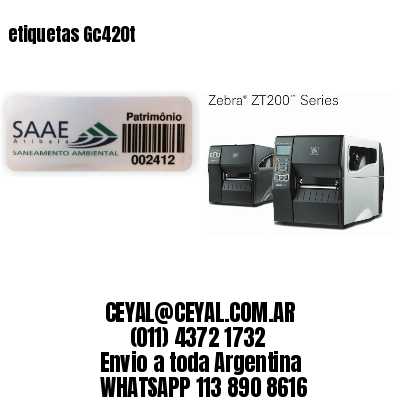 etiquetas Gc420t