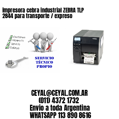 impresora cebra industrial ZEBRA TLP 2844 para transporte / expreso
