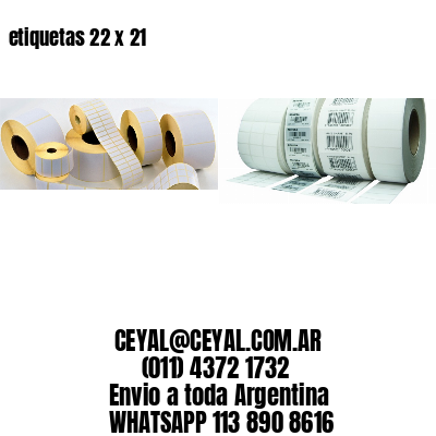 etiquetas 22 x 21