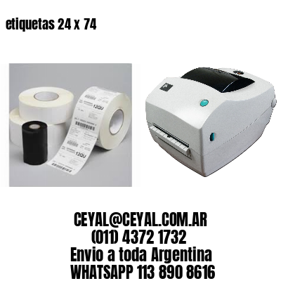 etiquetas 24 x 74