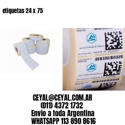 etiquetas 24 x 75