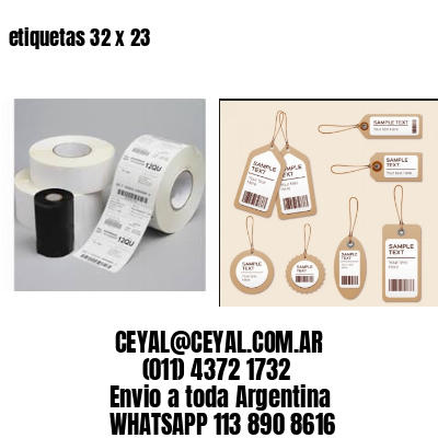 etiquetas 32 x 23