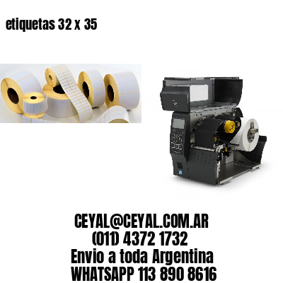 etiquetas 32 x 35
