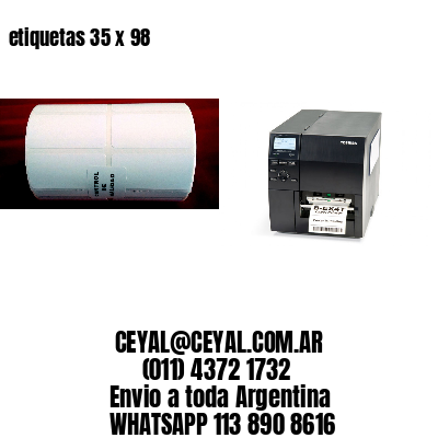 etiquetas 35 x 98