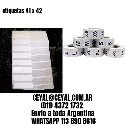 etiquetas 41 x 42