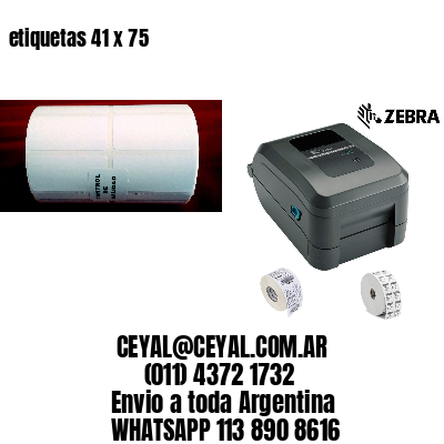 etiquetas 41 x 75