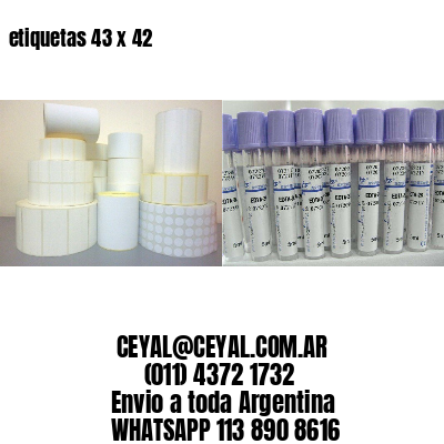 etiquetas 43 x 42