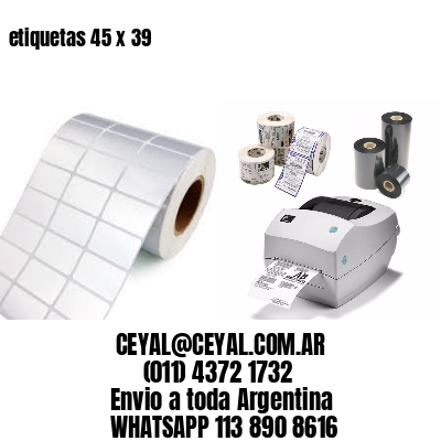 etiquetas 45 x 39