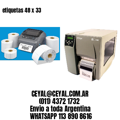 etiquetas 48 x 33