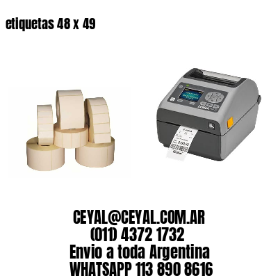 etiquetas 48 x 49