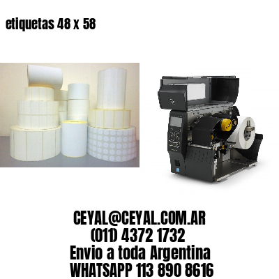 etiquetas 48 x 58