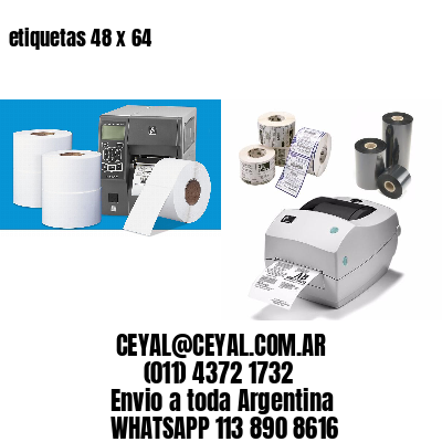 etiquetas 48 x 64