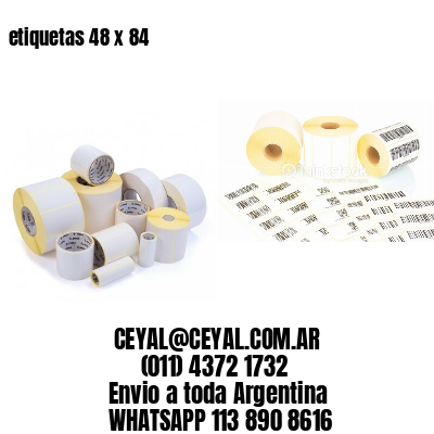 etiquetas 48 x 84