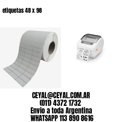 etiquetas 48 x 98