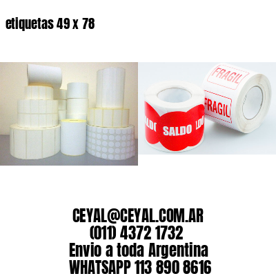 etiquetas 49 x 78
