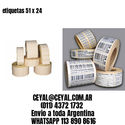 etiquetas 51 x 24