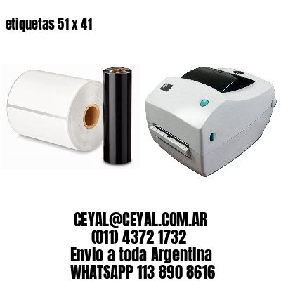 etiquetas 51 x 41