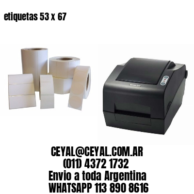 etiquetas 53 x 67