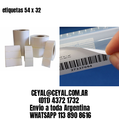 etiquetas 54 x 32