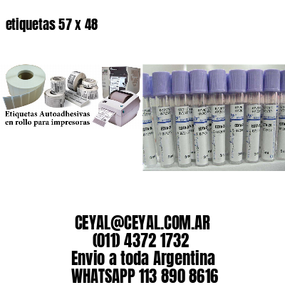 etiquetas 57 x 48