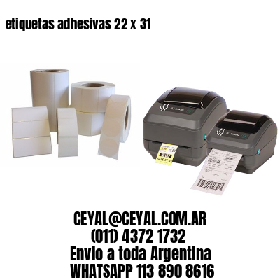etiquetas adhesivas 22 x 31