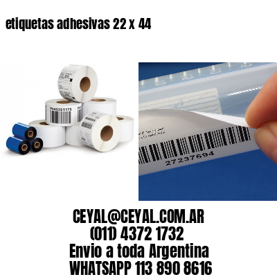etiquetas adhesivas 22 x 44