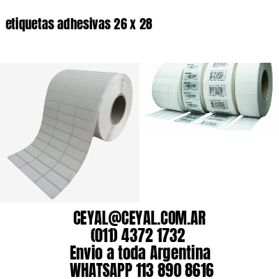 etiquetas adhesivas 26 x 28