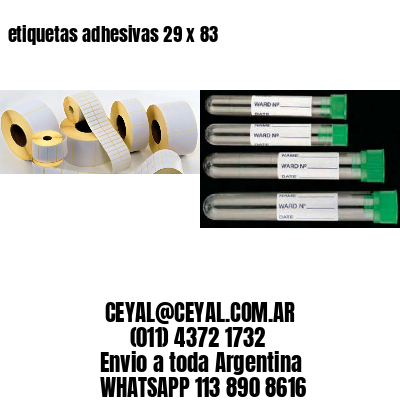 etiquetas adhesivas 29 x 83