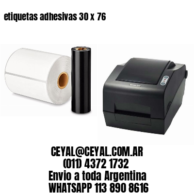 etiquetas adhesivas 30 x 76