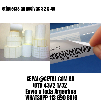 etiquetas adhesivas 32 x 49