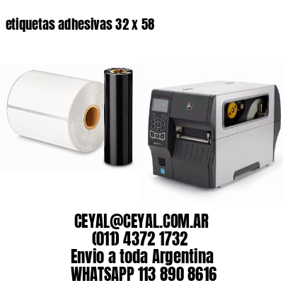 etiquetas adhesivas 32 x 58