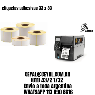 etiquetas adhesivas 33 x 33