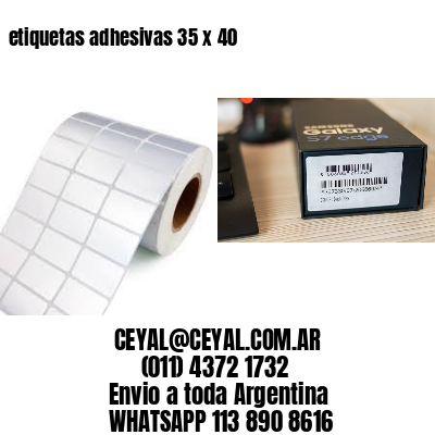 etiquetas adhesivas 35 x 40