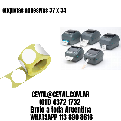 etiquetas adhesivas 37 x 34