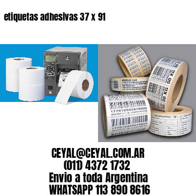 etiquetas adhesivas 37 x 91