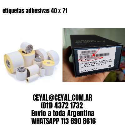 etiquetas adhesivas 40 x 71
