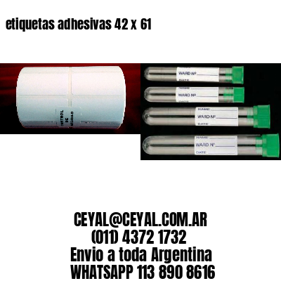 etiquetas adhesivas 42 x 61