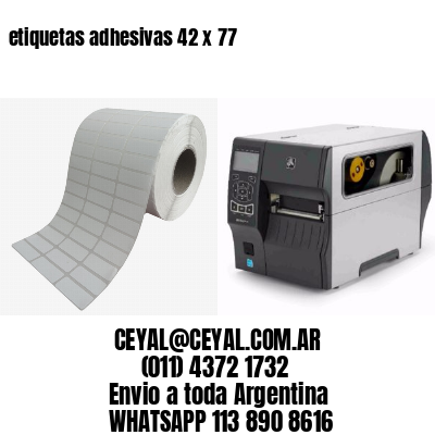 etiquetas adhesivas 42 x 77