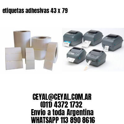 etiquetas adhesivas 43 x 79