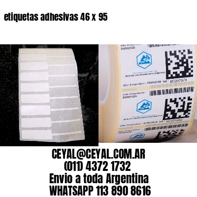 etiquetas adhesivas 46 x 95