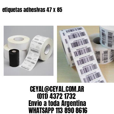 etiquetas adhesivas 47 x 85