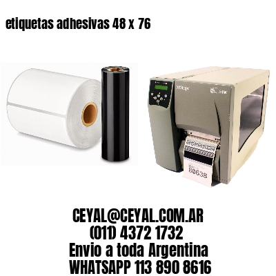 etiquetas adhesivas 48 x 76