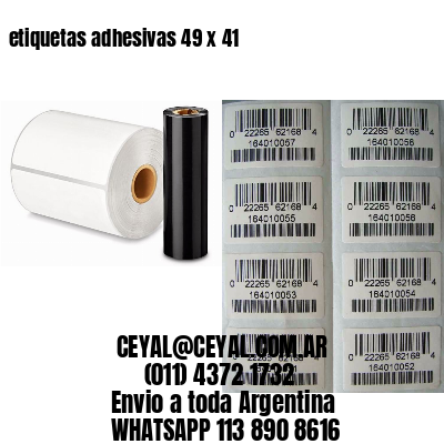 etiquetas adhesivas 49 x 41