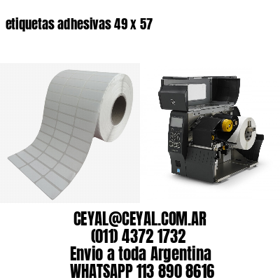 etiquetas adhesivas 49 x 57