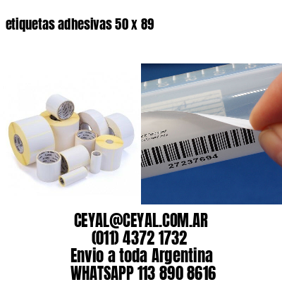 etiquetas adhesivas 50 x 89