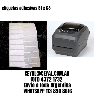 etiquetas adhesivas 51 x 63